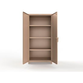 Strong Hold® Extra Heavy Duty Cabinet w/SecuRam ScanLogic Basic Lock 36"W x 24"D x 75"H Beige 