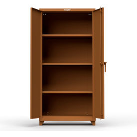 Strong Hold Products 36-243-L-RAL8008 Stronghold Industrial Storage Cabinet 36"W x 24"D x 75"H , Brown image.