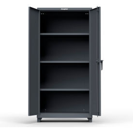 Strong Hold Products 36-243-L-RAL7024 Stronghold Industrial Storage Cabinet 36"W x 24"D x 75"H , Dark Gray image.