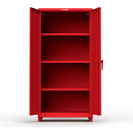 Strong Hold Products 36-243-L-RAL3001 Stronghold Industrial Storage Cabinet 36"W x 24"D x 75"H , Red image.