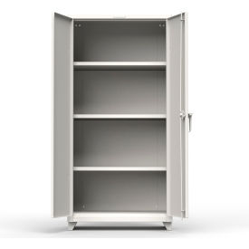 Strong Hold Products 36-243-L-RAL9003 Stronghold Industrial Storage Cabinet 36"W x 24"D x 75"H , White image.