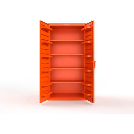 Strong Hold® Extra Heavy Duty Cabinet without Legs 12 Door Pans 36"W x 24"D x 72"H Orange