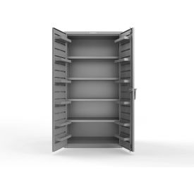 Strong Hold® Extra Heavy Duty Cabinet without Legs 12 Door Pans 36"W x 24"D x 72"HDusty Gray