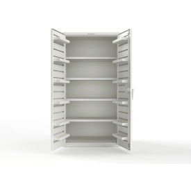 Strong Hold® Extra Heavy Duty Cabinet without Legs 12 Door Pans 36"W x 24"D x 72"H White