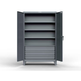 Strong Hold® Extra Heavy Duty Cabinet w/CompX 150 Lock 36"W x 24"D x 78"H Dark Gray 