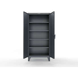 Strong Hold® Extreme Duty Cabinet with CompX 150 Lock 36"W x 24"D x 78"H Dark Gray 