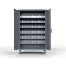 Strong Hold® Extreme Duty Cabinet with 6 Shelves 36"W x 24"D x 78"H Gray 
