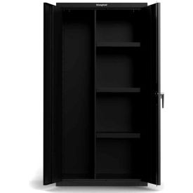Strong Hold Products 36-BC-243-P StrongHold® Heavy-Duty 18 Ga. Cabinet, 3 Shelves & Tall Item Storage, 36"W x 24"D x 72"H image.