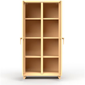 Strong Hold Products 36-DS-246-L-RAL1019 Stronghold Double Shift Industrial Cabinet 36"W x 24"D x 75"H , Beige image.
