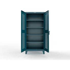 Strong Hold® Extreme Duty Cabinet With SecuRam ProLogic L22 Lock 36"Wx 24"D x 78"H Blue 