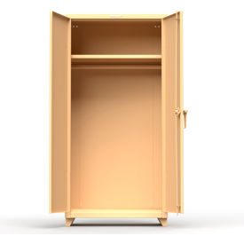 Strong Hold Products 36-WR-241-L-RAL1019 Stronghold Industrial Uniform Cabinet with Full Width Rod 36"W x 24"D x 75"H , Beige image.