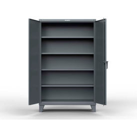 Strong Hold® Extreme Duty Cabinet with 3 Shelves 48"W x 30"D x 66"H Gray 