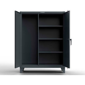 Heavy Duty Closet Storage Cabinet, 48"W x 24"D x 66"H, Gray view 2