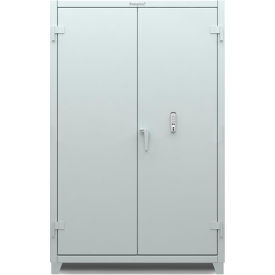 Strong Hold Products 46-243-EK-L-RAL1019 Strong Hold Cabinet with Keyless Entry Lock 48"W x 24"D x 75"H, Beige image.