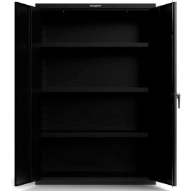 Strong Hold Products 46-243-EK-P StrongHold® Heavy Duty 18 GA Cabinet With An Electronic Lock And 3 Shelves. 48"W X 24"D X 72"H image.