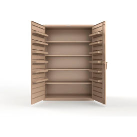 Strong Hold® Extra Heavy Duty Cabinet without Legs 12 Door Pans 48"W x 24"D x 72"H Beige