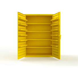 Strong Hold® Extra Heavy Duty Cabinet without Legs 12 Door Pans 48"W x 24"D x 72"H Yellow