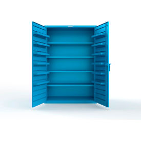 Strong Hold® Extra Heavy Duty Cabinet without Legs 12 Door Pans 48"W x 24"D x 72"HLight Blue