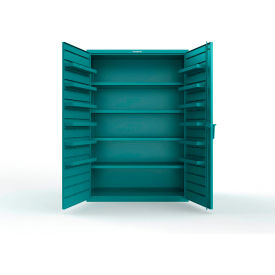 Strong Hold® Extra Heavy Duty Cabinet without Legs 12 Door Pans 48"W x 24"D x 72"H Teal