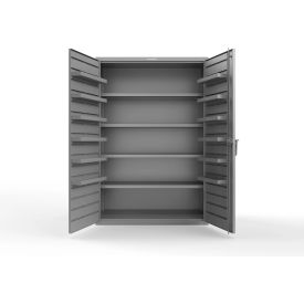 Strong Hold® Extra Heavy Duty Cabinet without Legs 12 Door Pans 48"W x 24"D x 72"HDusty Gray