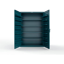 Strong Hold® Extra Heavy Duty Cabinet without Legs 14 Door Pans 48"W x 24"D x 72"H Blue