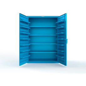 Strong Hold® Extra Heavy Duty Cabinet without Legs 14 Door Pans 48"W x 24"D x 72"HLight Blue