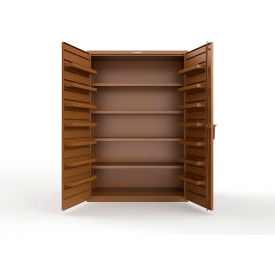 Strong Hold® Extra Heavy Duty Cabinet without Legs 14 Door Pans 48"W x 24"D x 72"H Brown