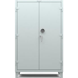 Strong Hold Products 46-244-AT-RAL7037 Strong Hold Cabinet with Electronic Lock with Digital Screen 48"W x 24"D x 78"H, Light Gray image.