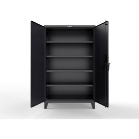 Strong Hold® Extreme Duty Cabinet with SecuRam ProLogic L22 Lock 48"W x 24"D x 78"H Black 