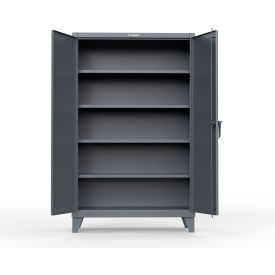 Strong Hold® Extreme Duty Cabinet w/SecuRam ScanLogic Smart Lock 48"W x 24"D x 78"H Dark Gray 