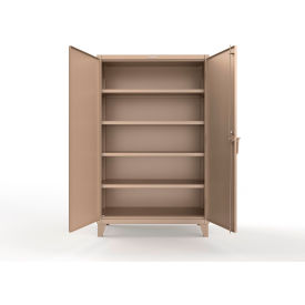 Strong Hold® Extreme Duty Cabinet with CompX Regulator Lock 48"W x 24"D x 78"H Beige 