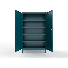 Strong Hold® Extreme Duty Cabinet with CompX Regulator Lock 48"W x 24"D x 78"H Blue 