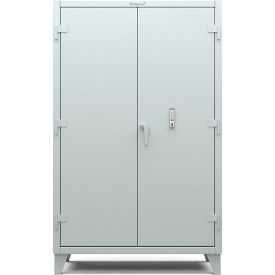 Strong Hold Products 46-244-EK-RAL7037 Strong Hold Cabinet with Keyless Entry Lock 48"W x 24"D x 78"H, Light Gray image.