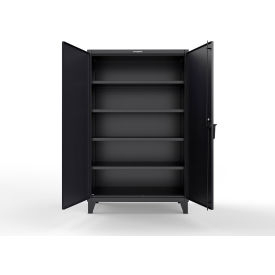 Strong Hold® Extreme Duty Cabinet with CompX Regulator Lock 48"W x 24"D x 78"H Black 