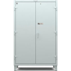 Strong Hold Products 46-244-LP-RAL7037 Strong Hold Cabinet with Low Profile Digital Lock 48"W x 24"D x 78"H, Dusty Gray image.
