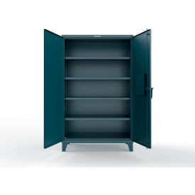 Strong Hold® Extreme Duty Cabinet Secured by Electronic Lock 48"W x 24"D x 78"H Blue 