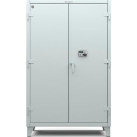 Strong Hold Products 46-244-NX-RAL7037 Strong Hold Cabinet with Network-Capable Electronic Lock 48"W x 24"D x 78"H, Dusty Gray image.