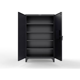 Strong Hold® Extreme Duty Cabinet Secured by Electronic Lock 48"W x 24"D x 78"H Black 