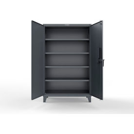Strong Hold® Extreme Duty Cabinet With CompX 150 Lock 48"W x 24"D x 78"H Dark Gray 