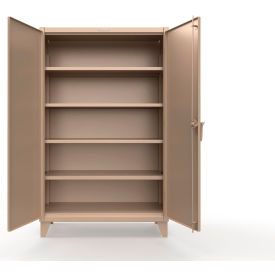 Strong Hold® Extreme Duty Cabinet with 4 Shelves 48"W x 24"D x 78"H Beige 