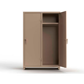 Strong Hold® 1-Tier 2 Door Extra Heavy Duty Locker 48"W x 24"D x 75"H Beige Assembled 