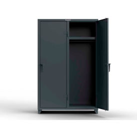 Strong Hold Products 46-2D-24-1T-L StrongHold® 1-Tier 2 Door Locker, 48"W x 24"D x 75"H, Gray, Assembled image.