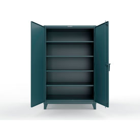 Strong Hold® Extreme Duty Cabinet with 4 Deep Shelves 48"W x 30"D x 78"H Blue 