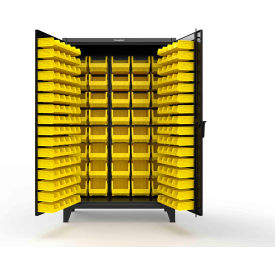 Strong Hold® Extreme Duty All Bin Cabinet 48" W x 24" D x 78" H Black 