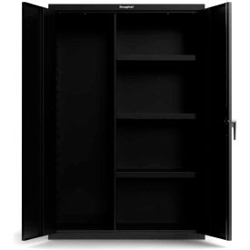 Strong Hold Products 46-BC-243-P StrongHold® Heavy-Duty 18 Ga. Cabinet, 3 Shelves & Tall Item Storage, 48"W x 24"D x 72"H image.