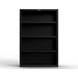 Strong Hold® Standard Duty Closed Shelving Unit 3 Shelf 48"W x 24"D x 72"H Black 