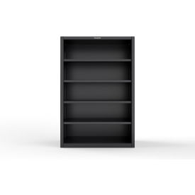 Strong Hold® Heavy Duty Closed Shelving Unit 4 Shelf 48"W x 24"D x 72"H Black 