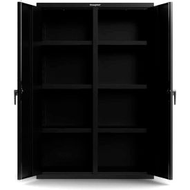 Strong Hold Products 46-DS-246-P StrongHold® Heavy-Duty 18 Ga. Double Shift Cabinet, 6 Shelves, 48"W x 24"D x 72"H image.