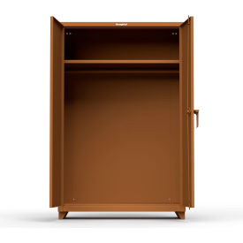 Strong Hold Products 46-WR-241-L-RAL8008 Stronghold Industrial Uniform Cabinet with Full Width Rod 48"W x 24"D x 75"H , Brown image.