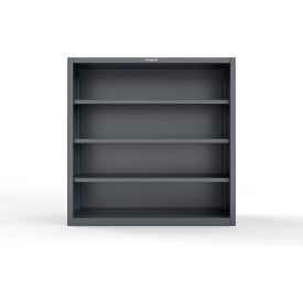 Strong Hold® Heavy Duty Closed Shelving Unit 3 Shelf 60"W x 24"D x 60"H Dark Gray 